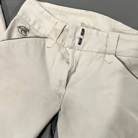 Smartpak White Gray Grey Full Seat Show Breeches 26R - Picture 7 of 9